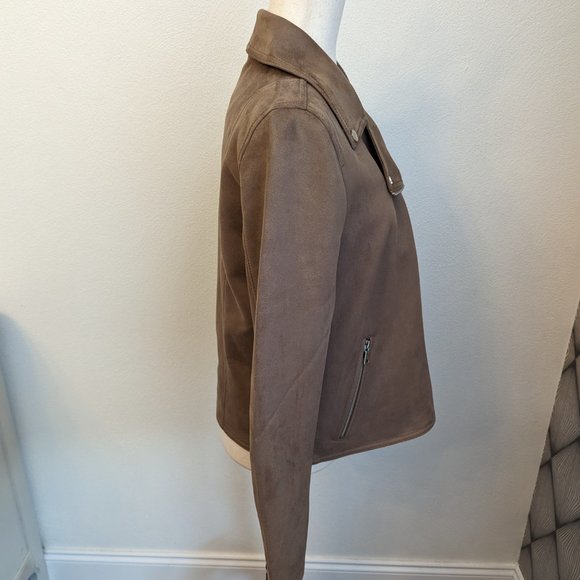 Ann Taylor Faux Suede Moto Jacket - Picture 9 of 13